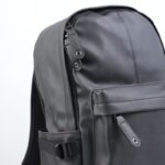 ⁦حقيبة مدرسية جلد لون أسود⁩ - الصورة ⁦7⁩