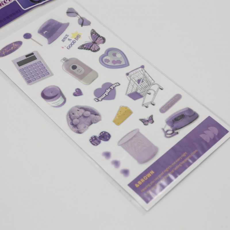 ⁦ستكرز 3 ورقات لون نهدي Stock Stickers⁩ - الصورة ⁦1⁩