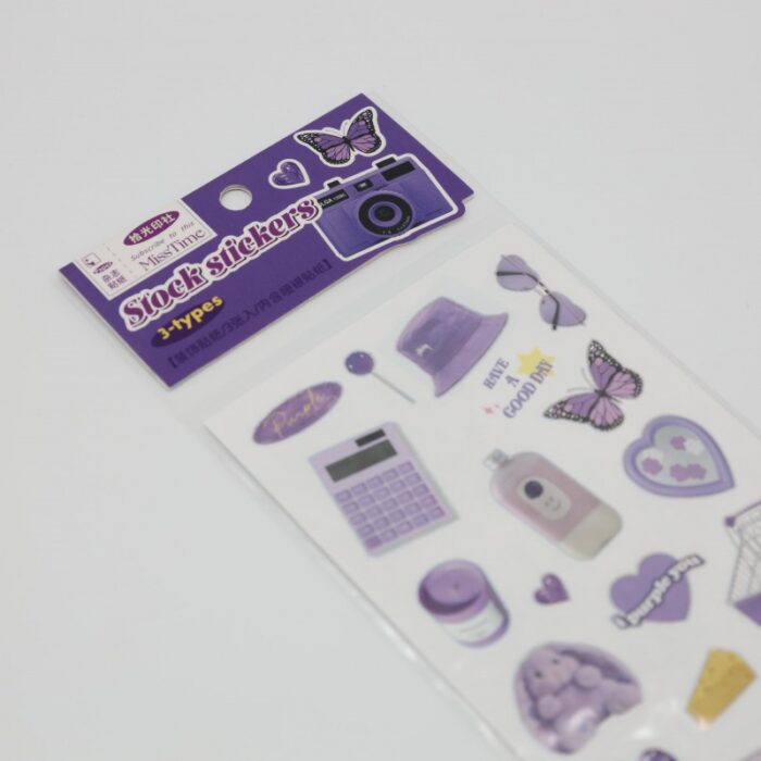 ⁦ستكرز 3 ورقات لون نهدي Stock Stickers⁩ - الصورة ⁦3⁩