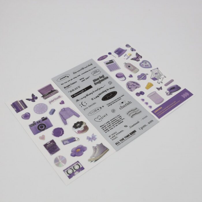 ⁦ستكرز 3 ورقات لون نهدي Stock Stickers⁩ - الصورة ⁦4⁩