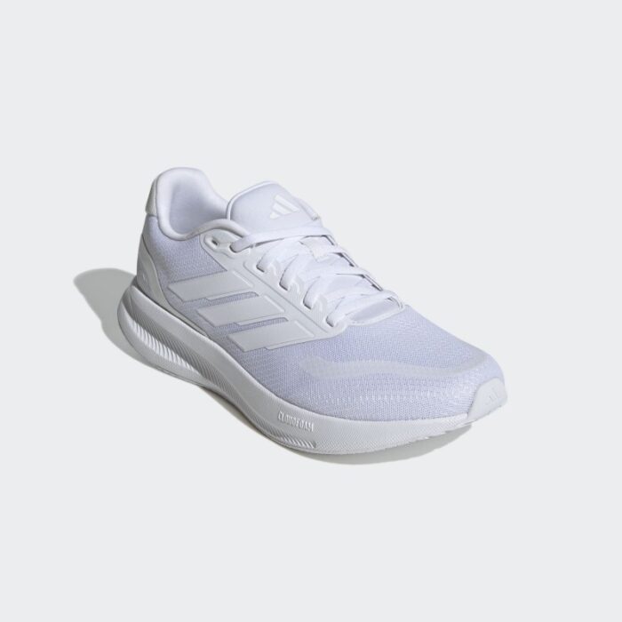 ⁦حذاء اديداس رن فالكون 5 للرجال لون ابيض-adidas Mens' Runfalcon 5 Running Shoes - White⁩ - الصورة ⁦6⁩