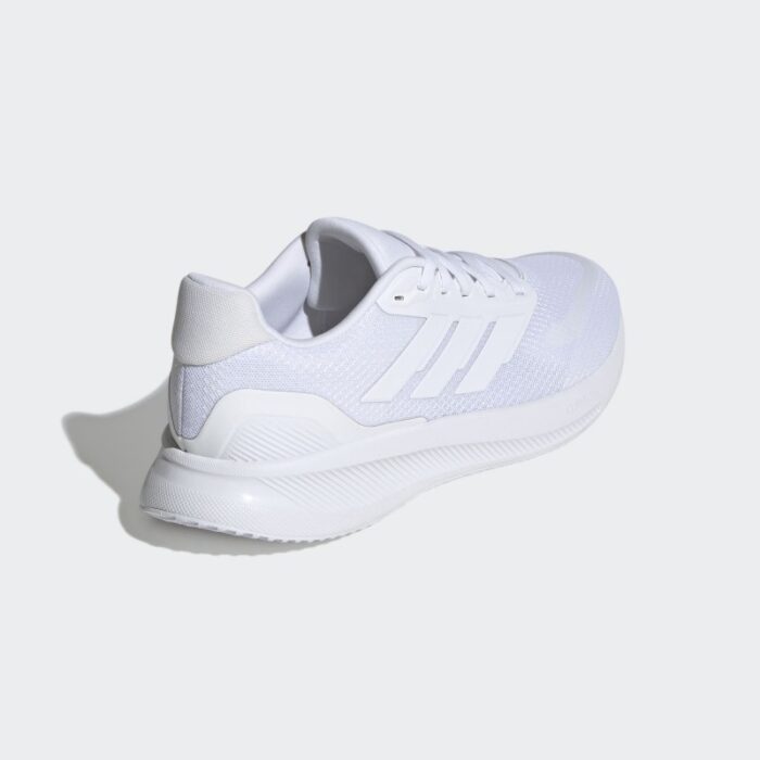 ⁦حذاء اديداس رن فالكون 5 للرجال لون ابيض-adidas Mens' Runfalcon 5 Running Shoes - White⁩ - الصورة ⁦7⁩