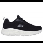 ⁦Skechers Men's BOBS Sport B Flex - Chill Edge Shoes - حذاء سكيتشرز بوبس سبورت بي فليكس للرجال لون أسود ونعل أبيض⁩ - الصورة ⁦2⁩