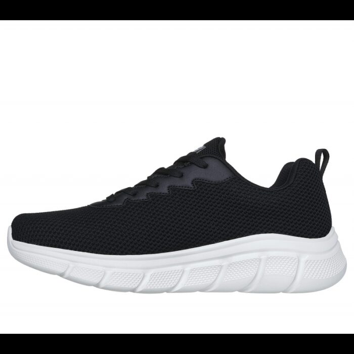 ⁦Skechers Men's BOBS Sport B Flex - Chill Edge Shoes - حذاء سكيتشرز بوبس سبورت بي فليكس للرجال لون أسود ونعل أبيض⁩ - الصورة ⁦5⁩