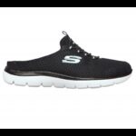 Skechers Women's Summits - Swift Step Shoes - حذاء سكيتشرز سميتس - سويفت ستيب للنساء لون اسود ونعل ابيض