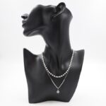 ⁦سلسال فضي طبقتين مع لولو⁩ - الصورة ⁦5⁩