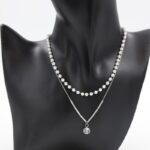 ⁦سلسال فضي طبقتين مع لولو⁩ - الصورة ⁦6⁩