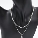 ⁦سلسال فضي طبقتين مع لولو⁩ - الصورة ⁦7⁩