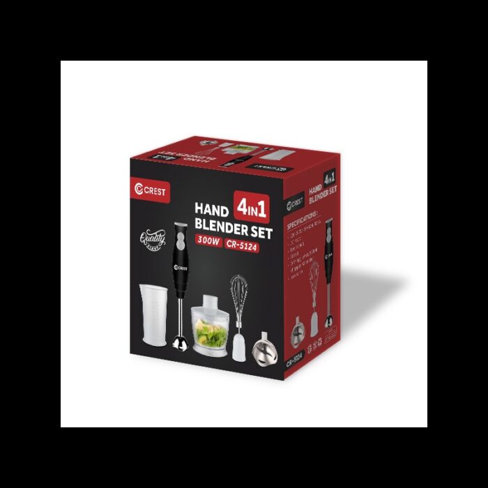 ⁦خلاط يدوي من كرست قوة 300 واط لون اسود⁩ - الصورة ⁦4⁩