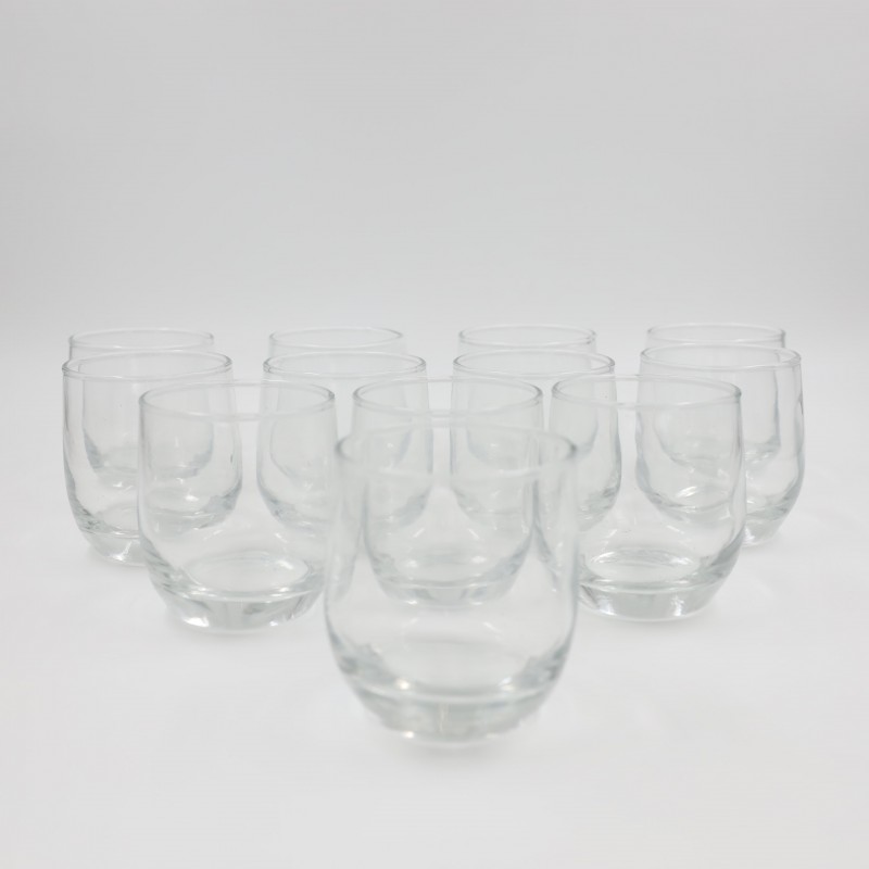 ⁦طقم كاسات عصير شفافة عدد 12⁩ - الصورة ⁦1⁩