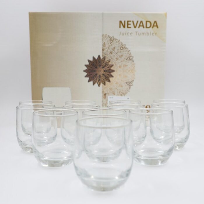 ⁦طقم كاسات عصير شفافة عدد 12⁩ - الصورة ⁦6⁩