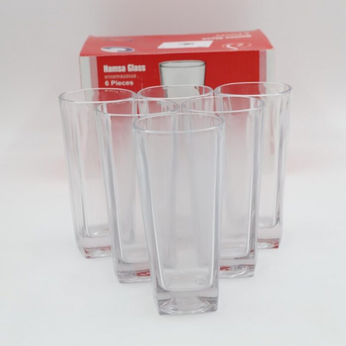 ⁦كاسات عصير زجاج شفافة عدد 6⁩ - الصورة ⁦8⁩