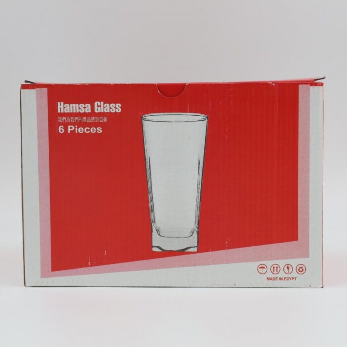 ⁦كاسات عصير زجاج شفافة عدد 6⁩ - الصورة ⁦9⁩