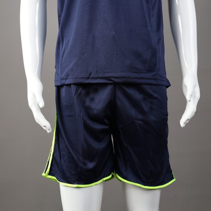 ⁦طقم رياضي (تيشيرت وشورت) للشباب لون كحلي وأصفر فسفوري⁩ - الصورة ⁦15⁩