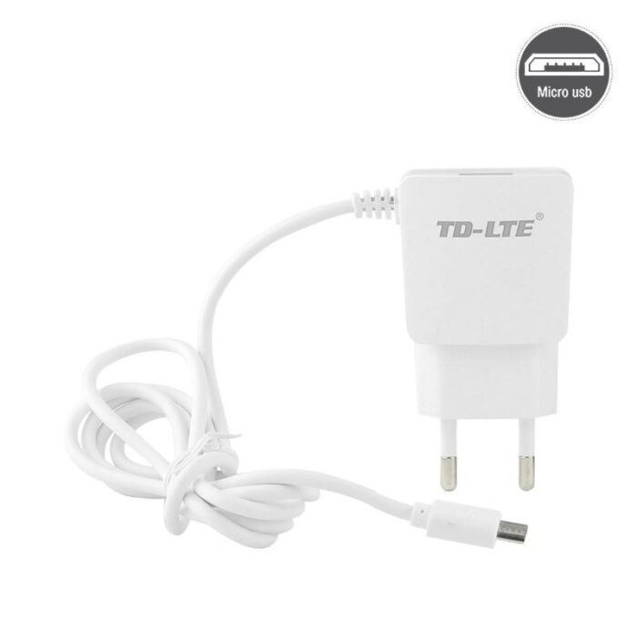 ⁦شاحن مدخل USB مع سلك TD-LTE T65 - متوافق مع أجهزة من نوع اتصال مايكرو Micro - طول 1 متر⁩ - الصورة ⁦2⁩