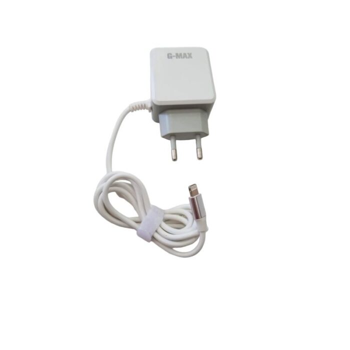 ⁦عظمة شاحن 4 مخارج USB مع سلك G-Max- شحن سريع 3 أمبير- متوافق مع الايفون⁩ - الصورة ⁦2⁩