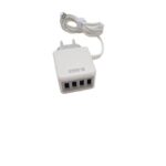 ⁦عظمة شاحن 4 مخارج USB مع سلك G-Max- شحن سريع 3 أمبير- متوافق مع الايفون⁩ - الصورة ⁦3⁩