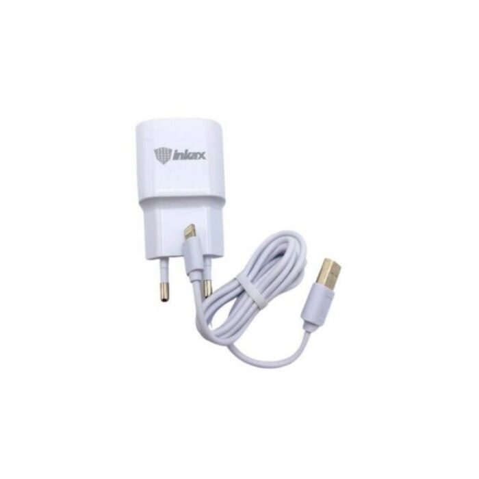 ⁦عظمة شاحن مع كيبل inkax - موديل CD-27 - متوافق مع أجهزة من نوع اتصال Lightning - طول 1 متر⁩ - الصورة ⁦2⁩