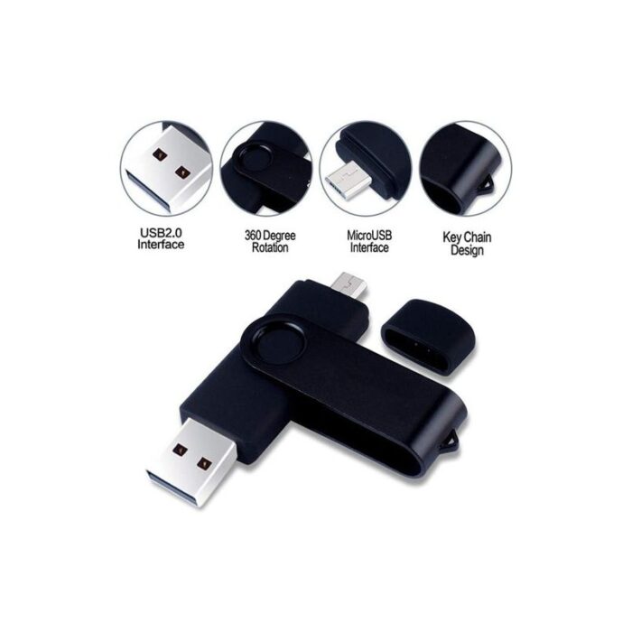 ⁦فلاشة Flash Memory OTG micro 8 GB - ماركة Miniseas - لون أخضر⁩ - الصورة ⁦4⁩