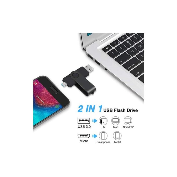 ⁦فلاشة Flash Memory OTG micro 8 GB - ماركة Miniseas - لون أخضر⁩ - الصورة ⁦6⁩