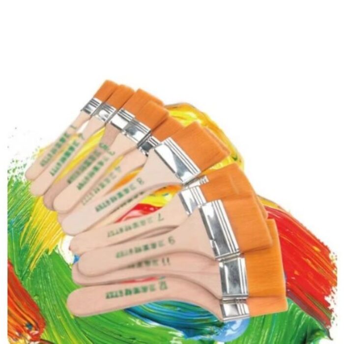 10337385_67dc5f2c16b30 فرشاة طلاء ذات يد خشبي للرسم الزيتي ، مناسبة للرسم، مجموعة مكونة من 12 فرشاة بأحجام مختلفة - الصورة 1