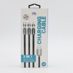 ⁦كابل شحن 3 مخارج ميكرو ايفون type c⁩ - الصورة ⁦4⁩