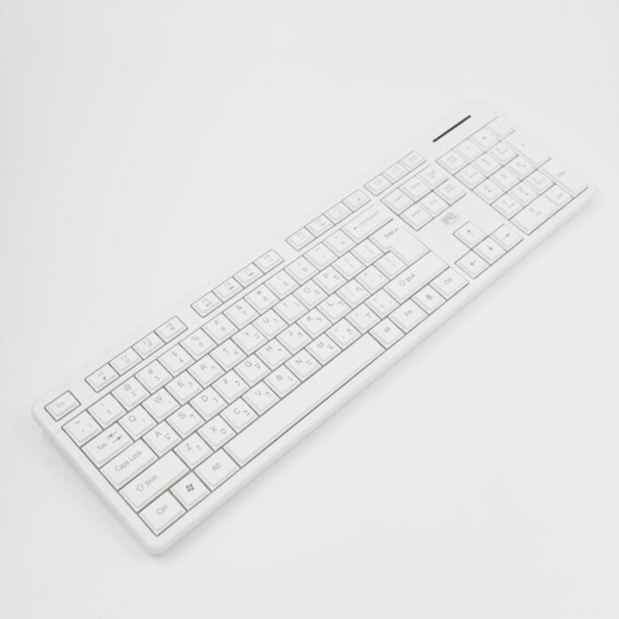 ⁦طقم ماوس لاسلكي مع كيبورد يعمل بالشحن من 9 برو لون ابيض⁩ - الصورة ⁦4⁩