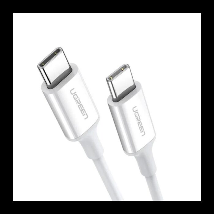 ⁦كابل type c to type c UGREEN لون ابيض⁩ - الصورة ⁦6⁩
