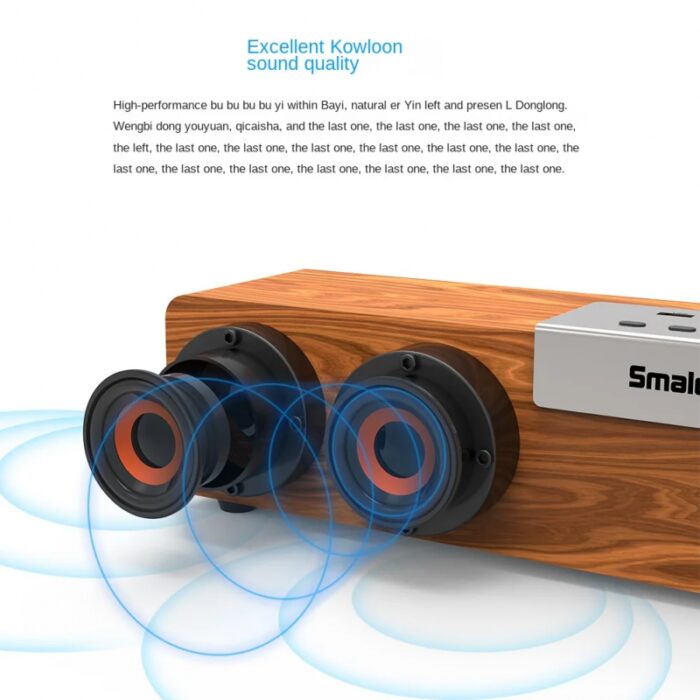 ⁦مكبر صوت بلوتوث خشبي من سالمودي⁩ - الصورة ⁦3⁩