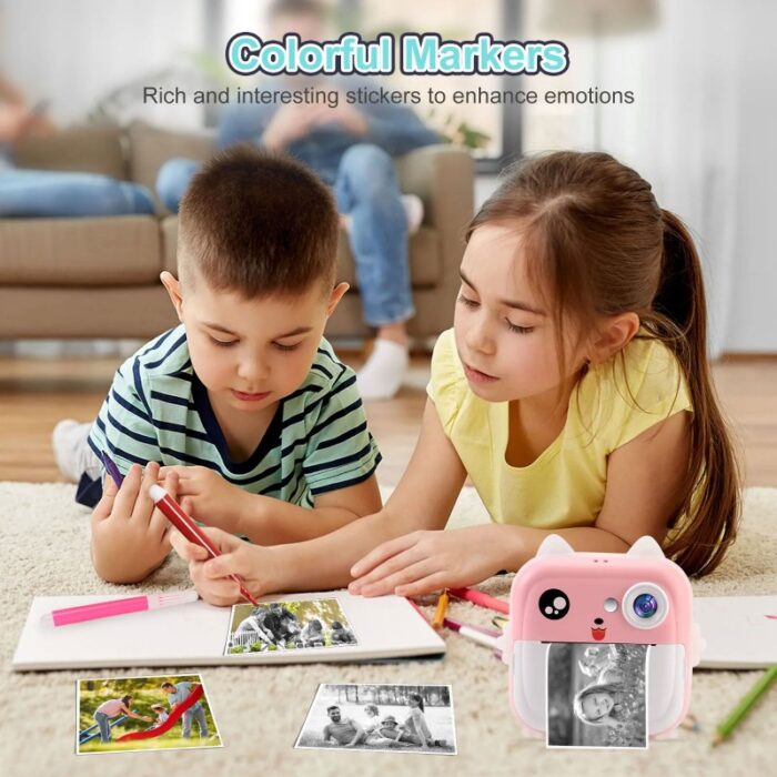 ⁦كاميرا للطباعه الفورية لون زهري⁩ - الصورة ⁦11⁩