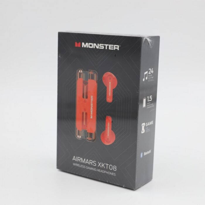 ⁦سماعات اذن لاسلكي برتقاليTWS MONSTER XKT08⁩ - الصورة ⁦2⁩