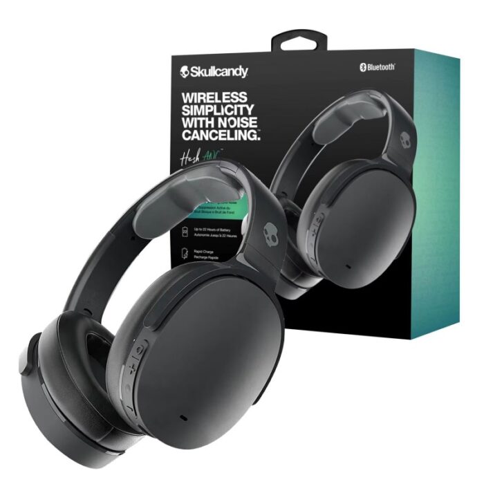 ⁦سماعات رأس لاسلكية من سكل كاندي لون اسود-Skullcandy Hesh ANC Noise Canceling Wireless Headphones in True Black⁩ - الصورة ⁦10⁩