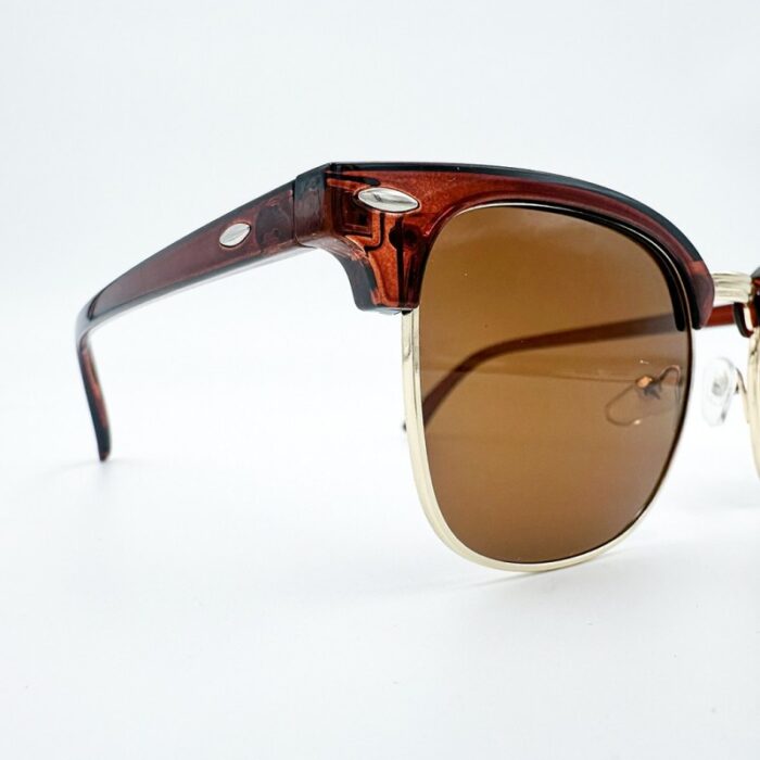 ⁦نظارة شمسية للجنسين لون عسلي⁩ - الصورة ⁦3⁩