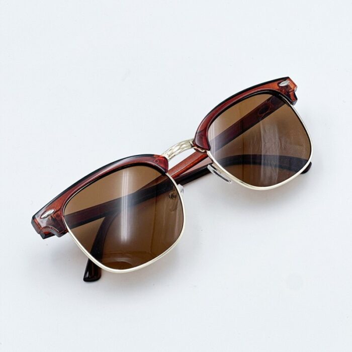 ⁦نظارة شمسية للجنسين لون عسلي⁩ - الصورة ⁦5⁩