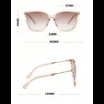 نظارة شمسية للجنسين لون بيج فاتح