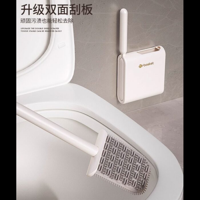 ⁦طقم فراشي تنظيف الحمامات لون أبيض⁩ - الصورة ⁦7⁩