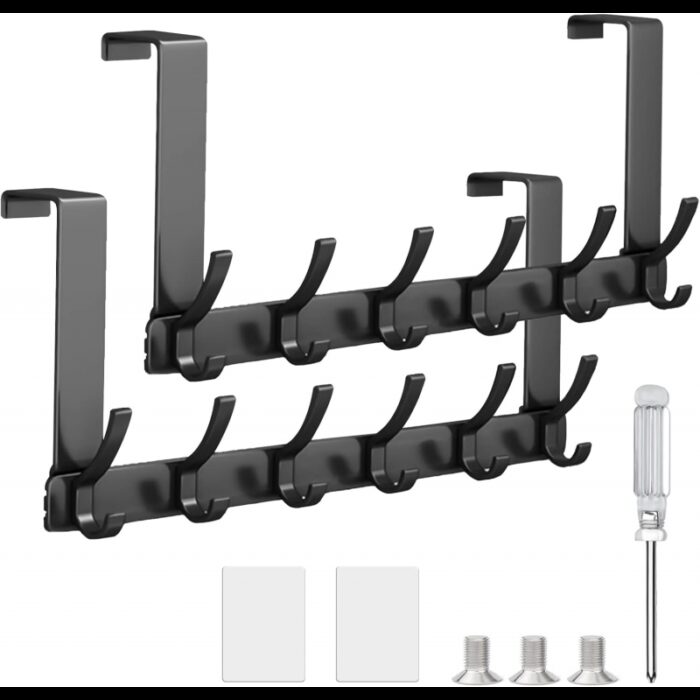 ⁦علاقة علوية للأبواب 16 تعليقة حجم 54×20 سم لون رمادي⁩ - الصورة ⁦3⁩