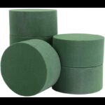 إسفنج دائري لتنسيق الزهور لون أخضر