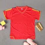 ⁦طقم رياضي (تيشيرت وشورت) للأطفال لون أحمر⁩ - الصورة ⁦8⁩
