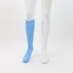 ⁦جوارب كرة قدم رياضية طويلة للشباب لون أزرق فاتح⁩ - الصورة ⁦5⁩