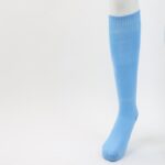 ⁦جوارب كرة قدم رياضية طويلة للشباب لون أزرق فاتح⁩ - الصورة ⁦6⁩