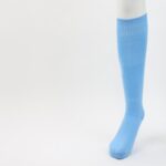 ⁦جوارب كرة قدم رياضية طويلة للشباب لون أزرق فاتح⁩ - الصورة ⁦7⁩
