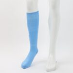 ⁦جوارب كرة قدم رياضية طويلة للشباب لون أزرق فاتح⁩ - الصورة ⁦8⁩