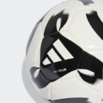 ⁦adidas Tiro Club Ball - White- كرة قدم اديداس تيرو كلوب لون أبيض وأسود⁩ - الصورة ⁦3⁩