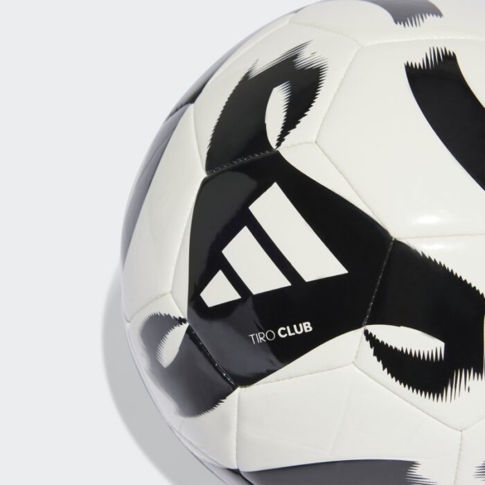 ⁦adidas Tiro Club Ball - White- كرة قدم اديداس تيرو كلوب لون أبيض وأسود⁩ - الصورة ⁦3⁩