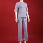 ⁦بجامة نص كم للنساء لون بنفسجي فاتح⁩ - الصورة ⁦2⁩