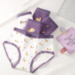 ⁦طقم داخلي خصر عالي (5 قطع) للنساء ألوان مختلفة⁩ - الصورة ⁦2⁩