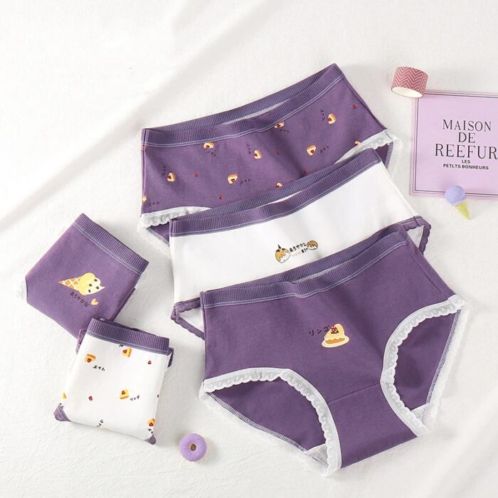 ⁦طقم داخلي خصر عالي (5 قطع) للنساء ألوان مختلفة⁩ - الصورة ⁦3⁩