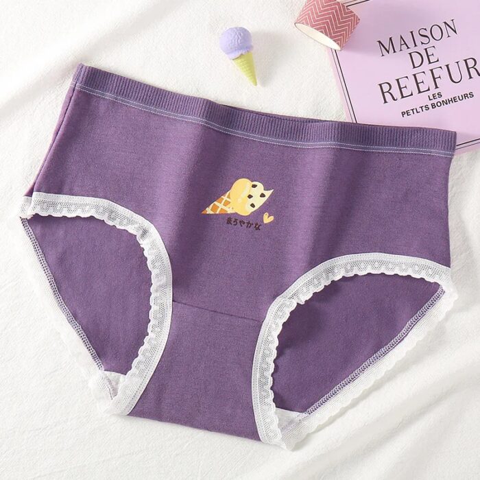 ⁦طقم داخلي خصر عالي (5 قطع) للنساء ألوان مختلفة⁩ - الصورة ⁦4⁩