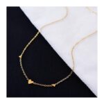 ⁦سنال ذهبي ناعم بتصمم قلوب  صغيره⁩ - الصورة ⁦3⁩